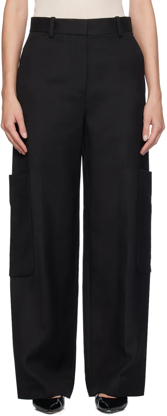 High-Waist Design Casual Pants