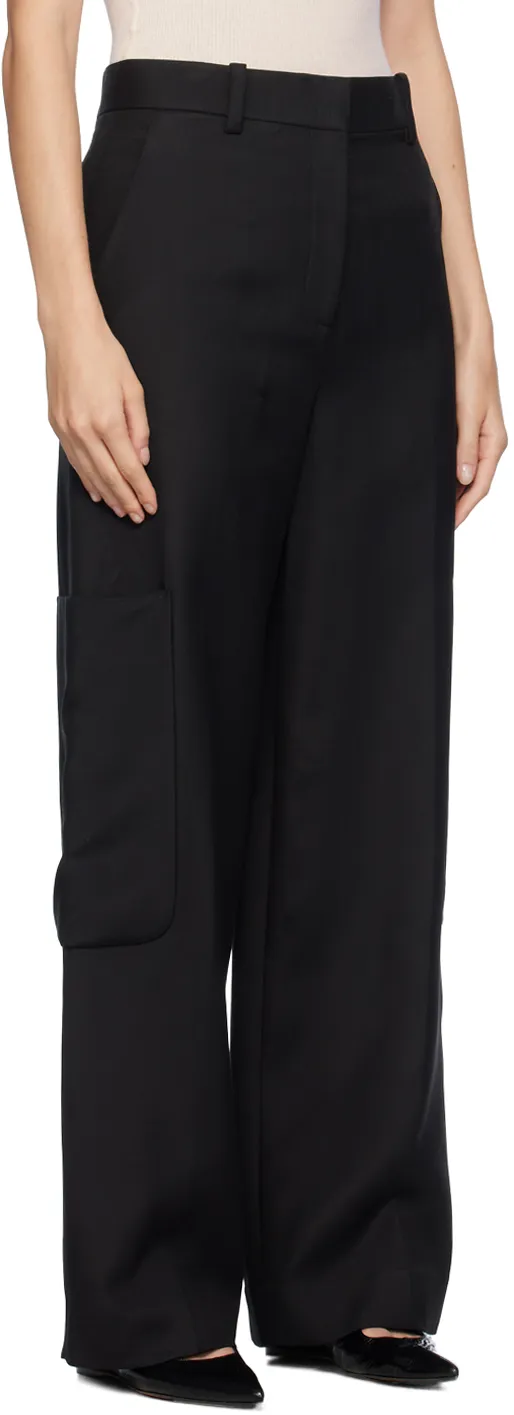 High-Waist Design Casual Pants