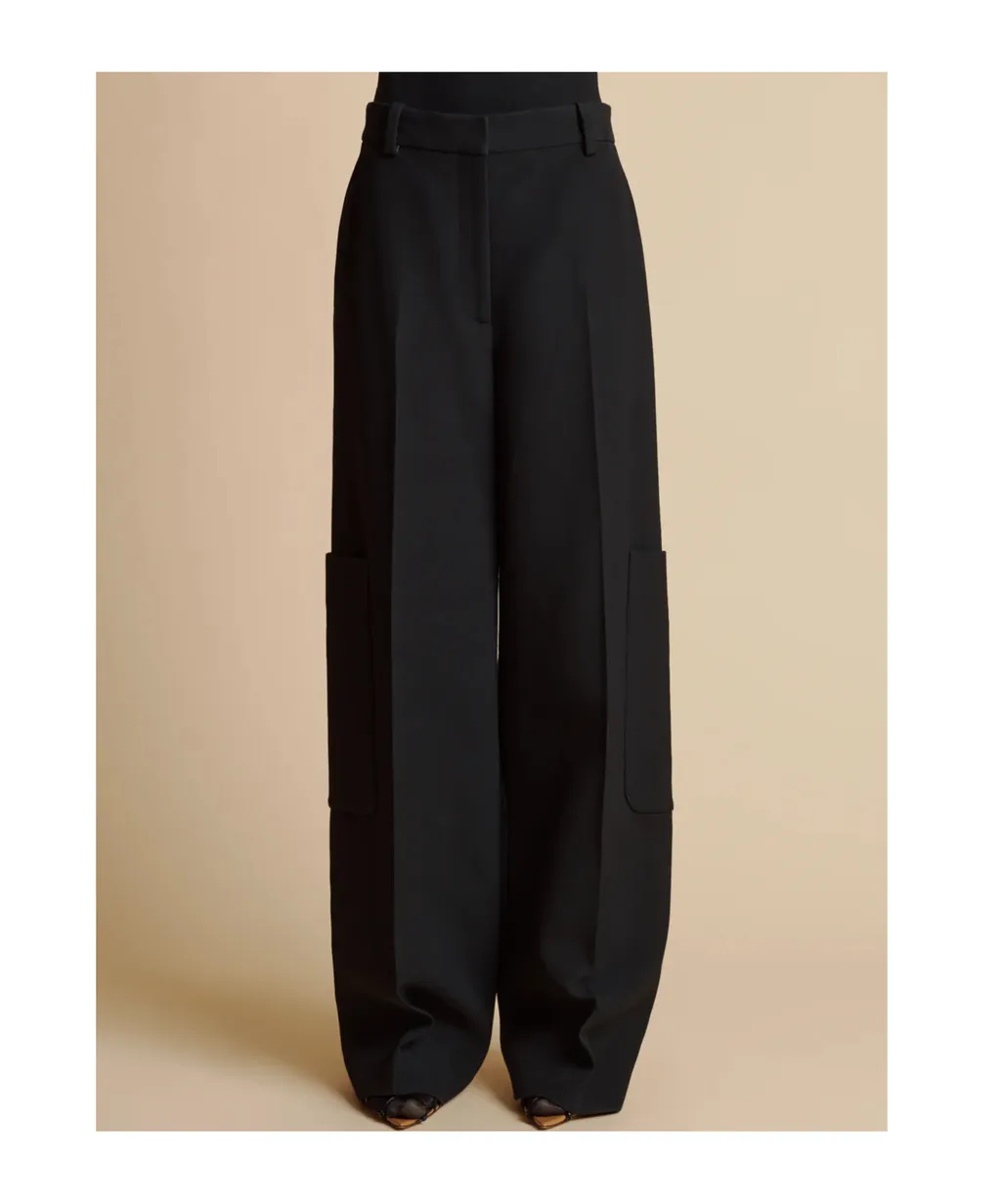 High-Waist Design Casual Pants