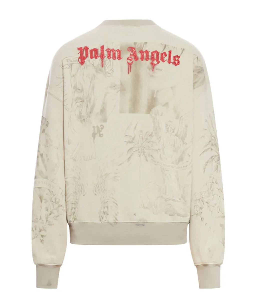 Palm Angels Graphic Printed Crewneck Sweatshirt