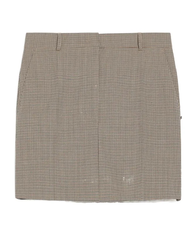 Checked Mini Skirt