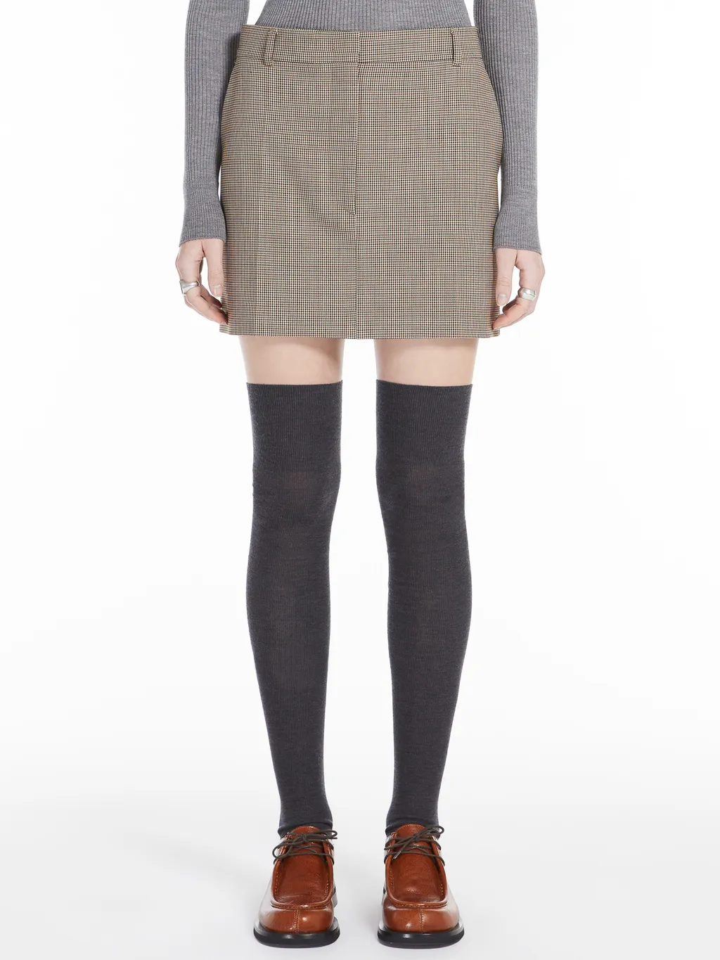 Checked Mini Skirt