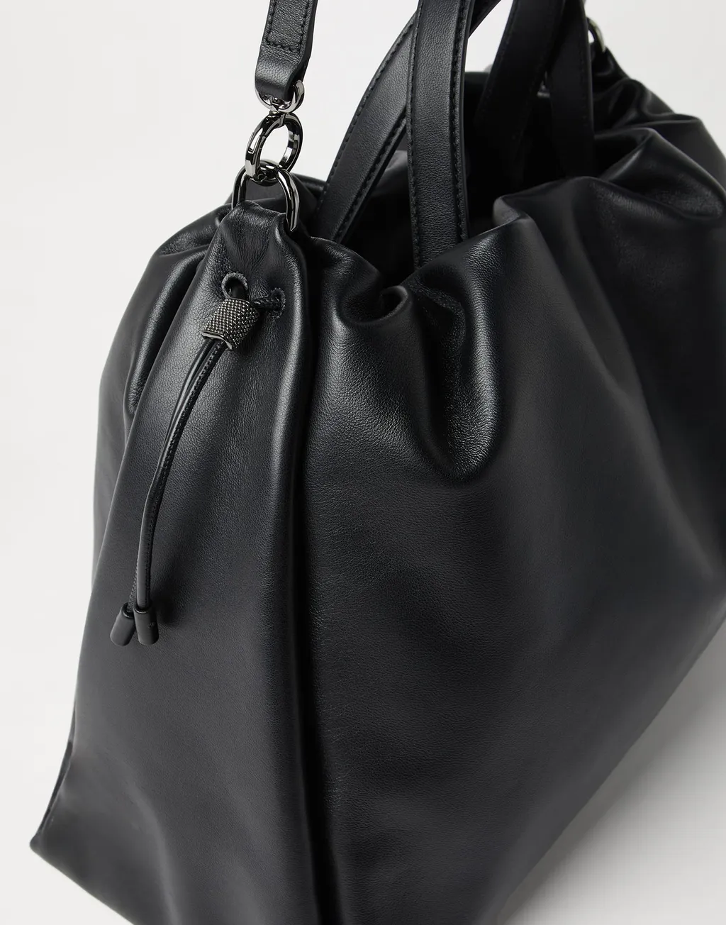 Brunello Cucinelli Mellow Monili Detailed Large Shopper Bag