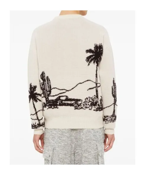 Desert Print-Knitted Jumper
