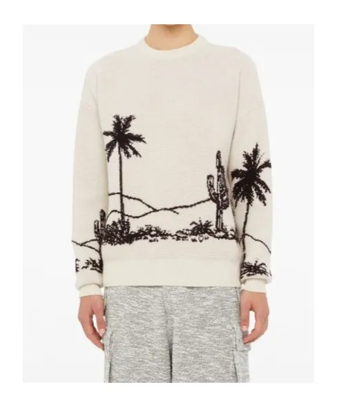 Desert Print-Knitted Jumper
