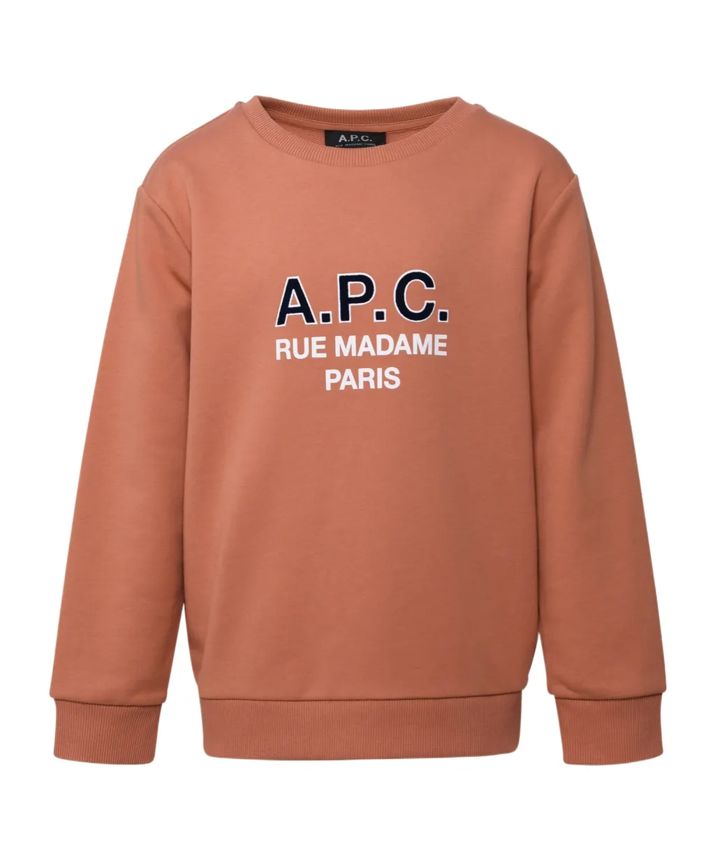 A.P.C. Kids Joy Logo Printed Crewneck Sweatshirt