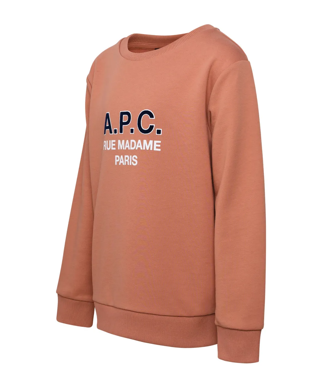 A.P.C. Kids Joy Logo Printed Crewneck Sweatshirt
