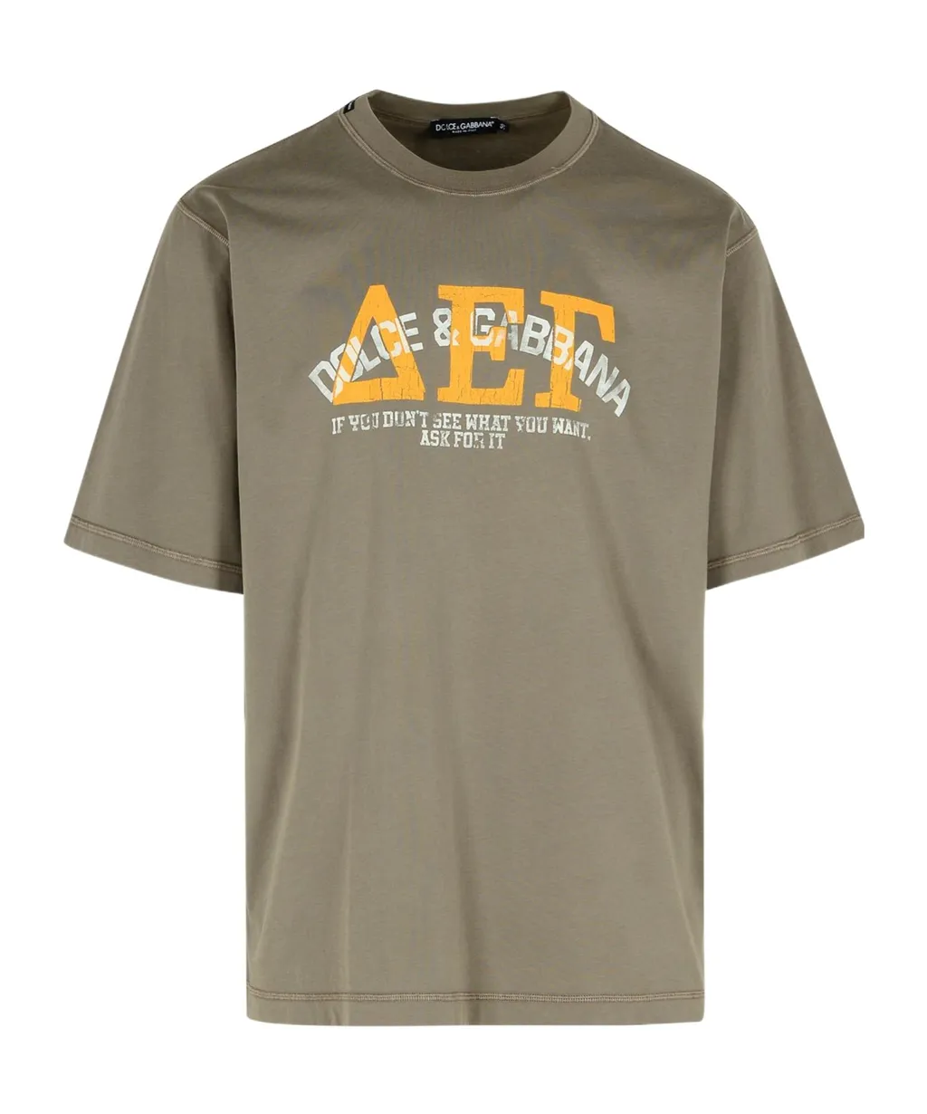 Dolce & Gabbana Logo Printed Crewneck T-Shirt