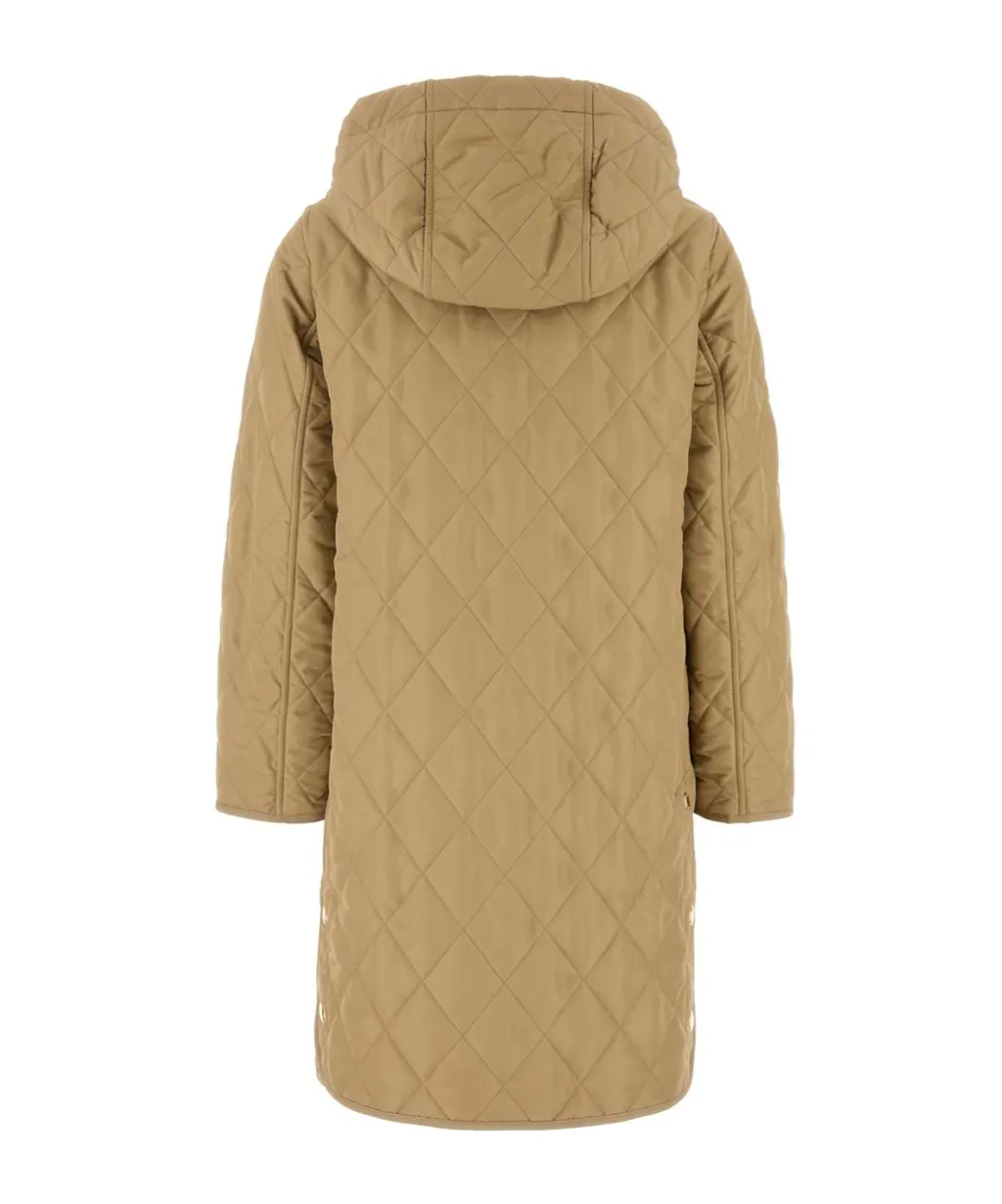 Burberry Quilted Hooded Drawstring Coat