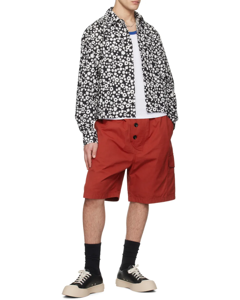 Marni Logo Patch Lace-Up Sneakers