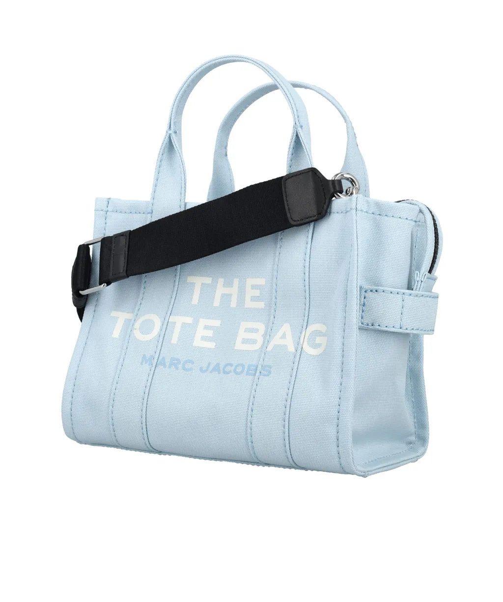 Marc Jacobs Logo Printed Zip-Up Small Tote Bag