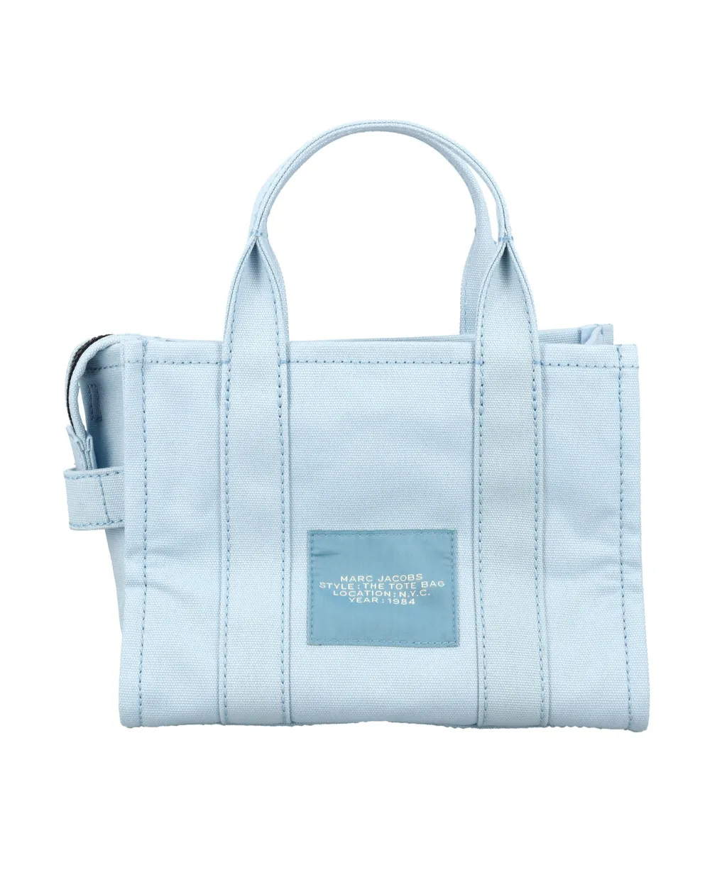 Marc Jacobs Logo Printed Zip-Up Small Tote Bag