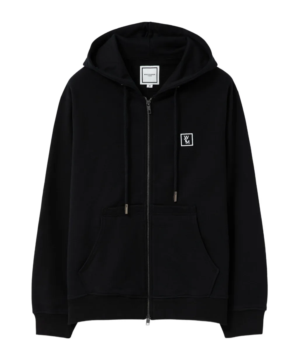 Logo-Patch Hooded Jacket