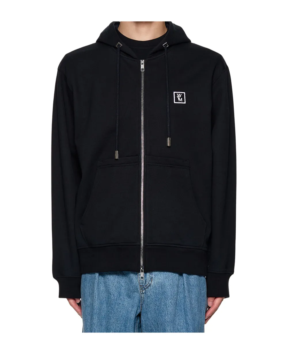 Logo-Patch Hooded Jacket