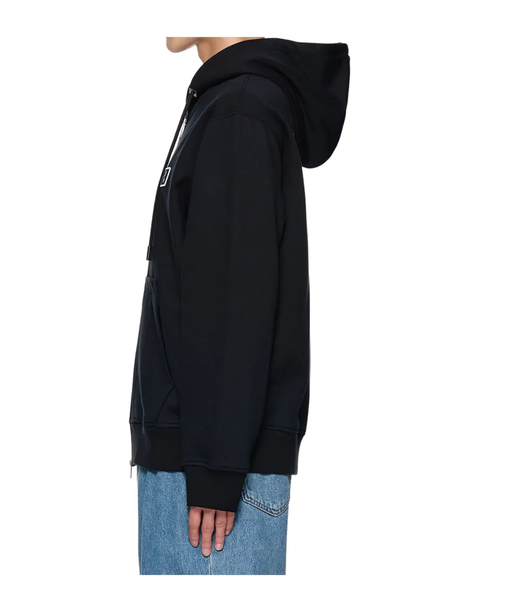 Logo-Patch Hooded Jacket