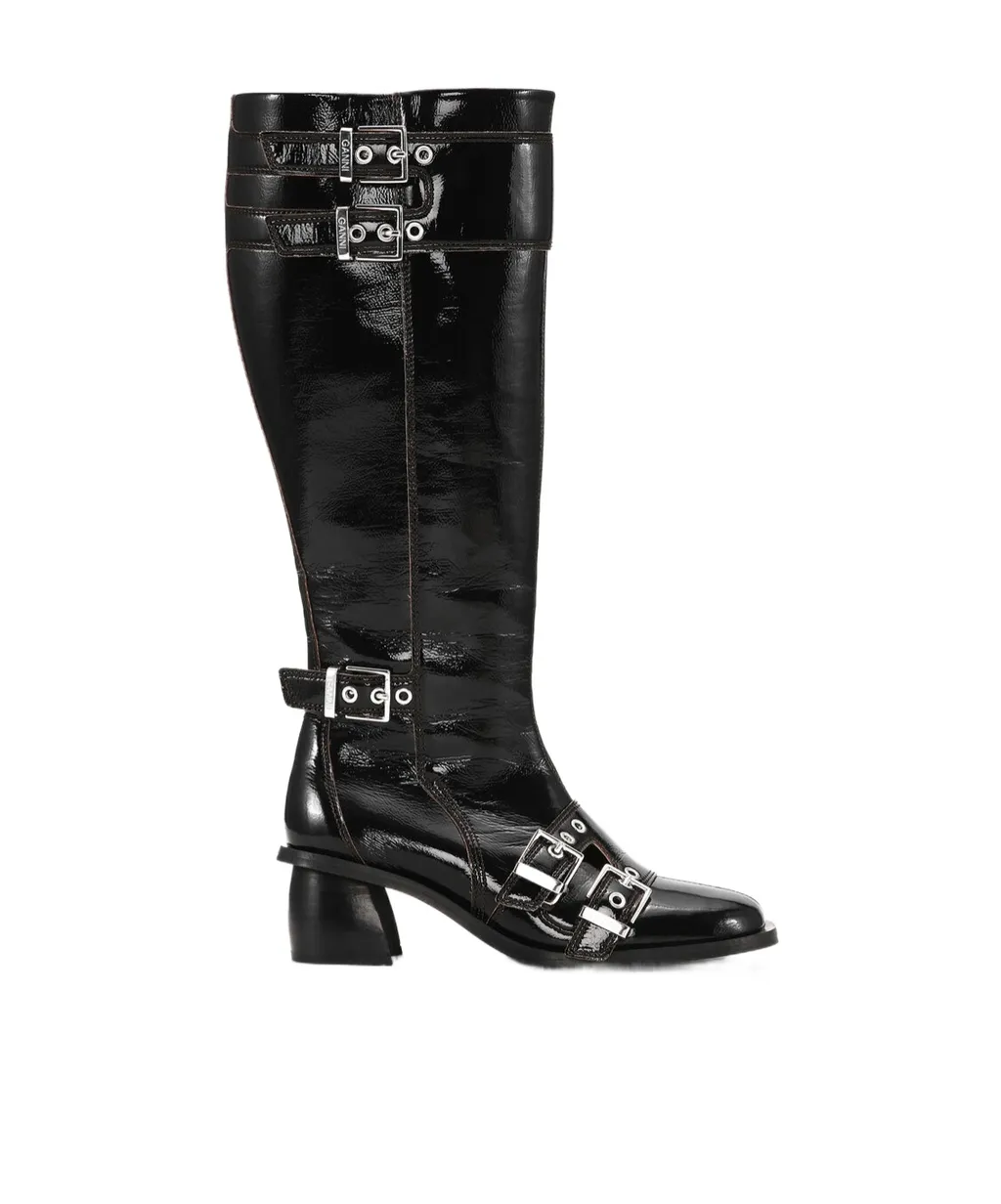 Ganni Knee High Heeled Boots