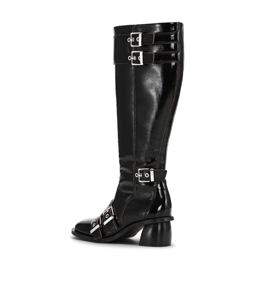 Ganni Knee High Heeled Boots