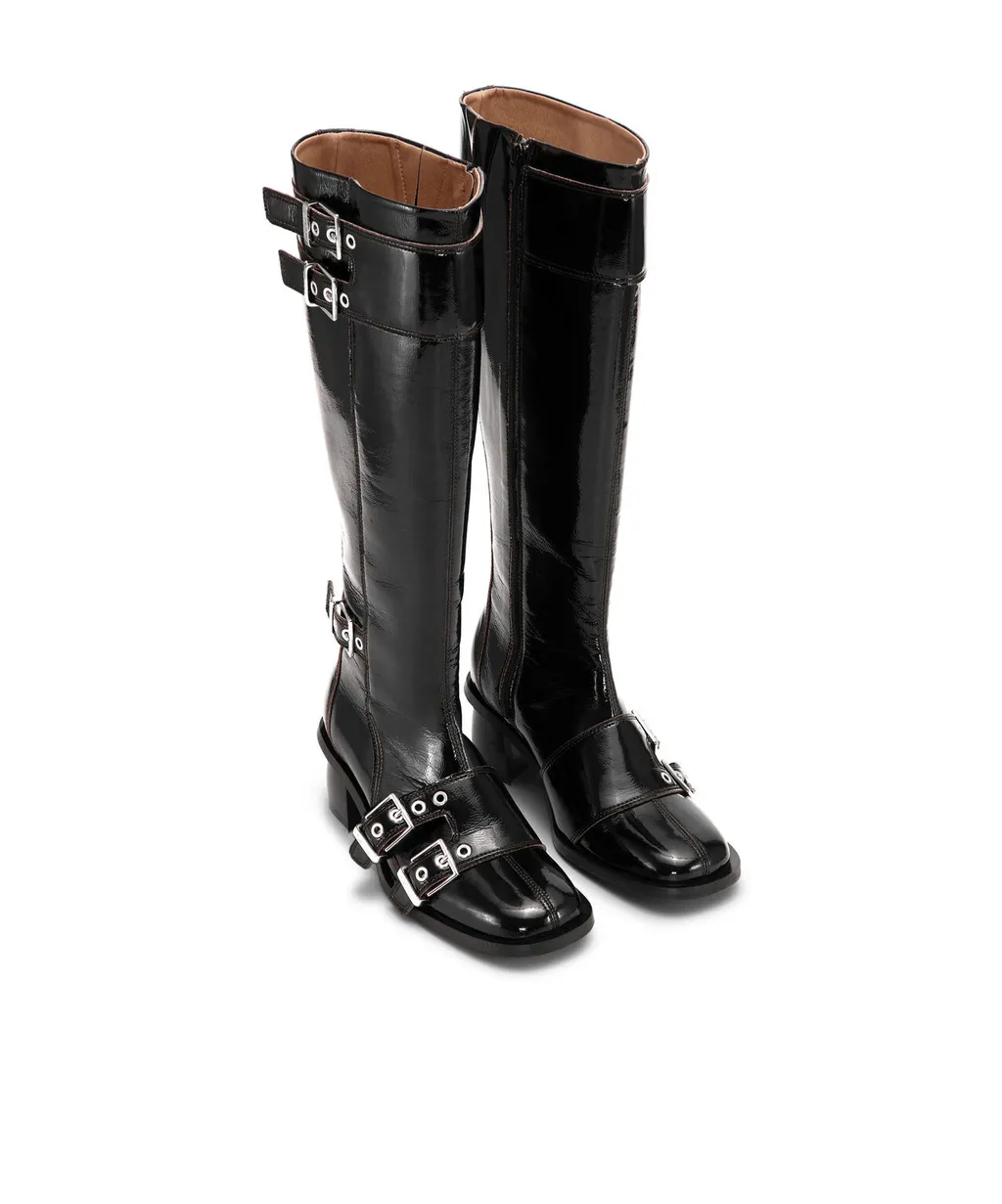 Ganni Knee High Heeled Boots