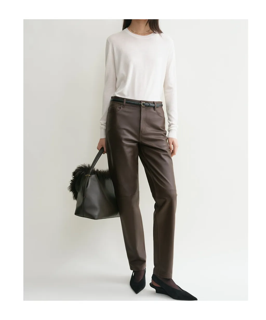 TotÊMe Buttoned Tapered-Leg Trousers