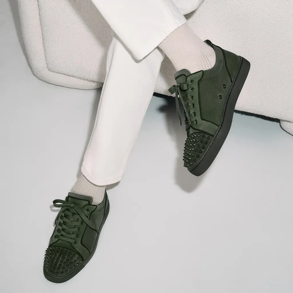 Christian Louboutin Studded Low-Top Sneakers