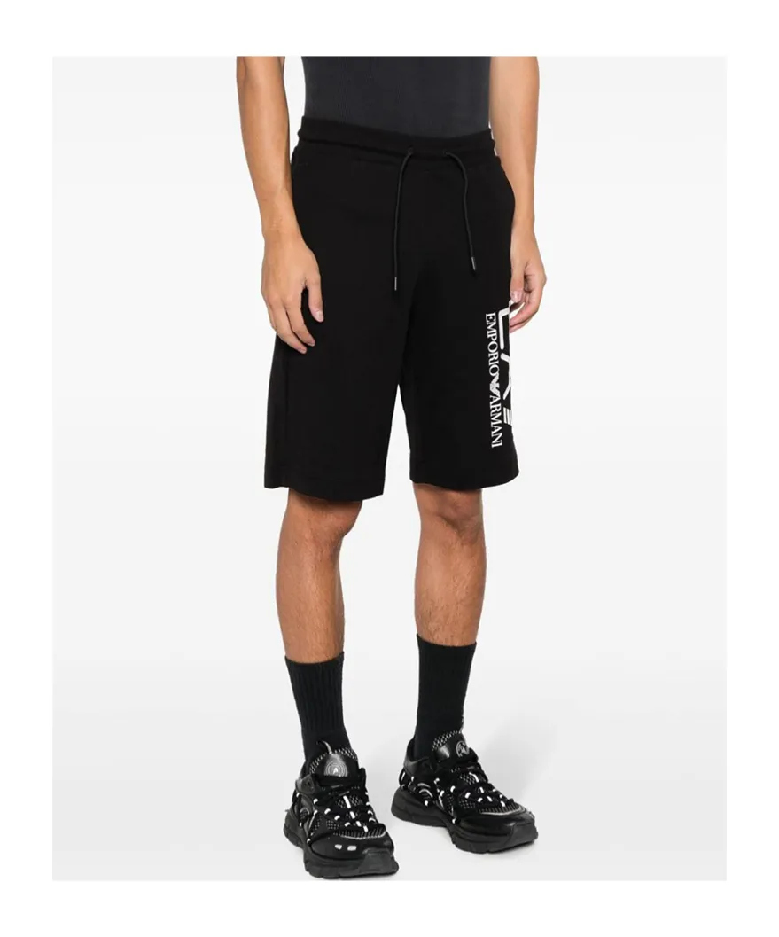 Logo-Print Cotton Track Shorts
