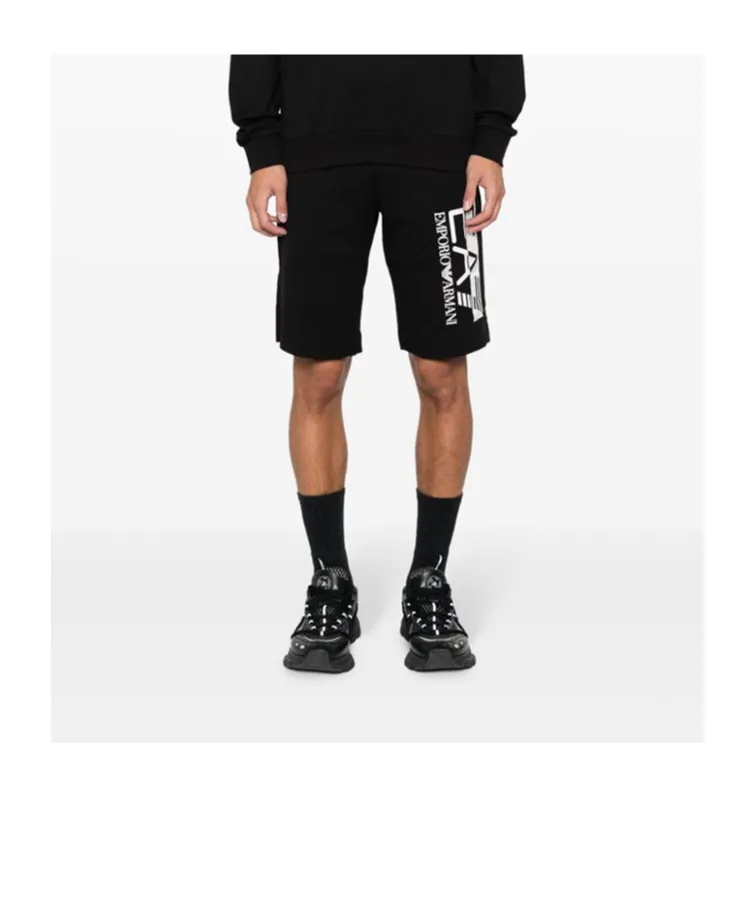 Logo-Print Cotton Track Shorts