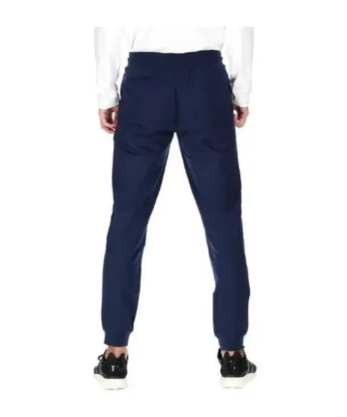 Letter Print Foot-Tied Knitted Sweatpants