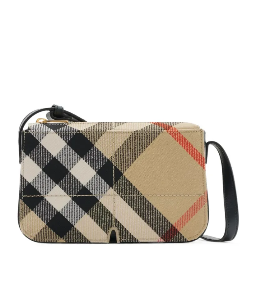 Burberry Snip Checked Shoulder Bag