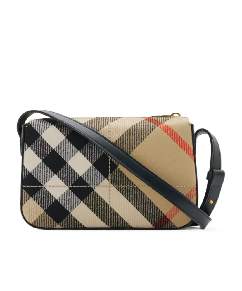Burberry Snip Checked Shoulder Bag