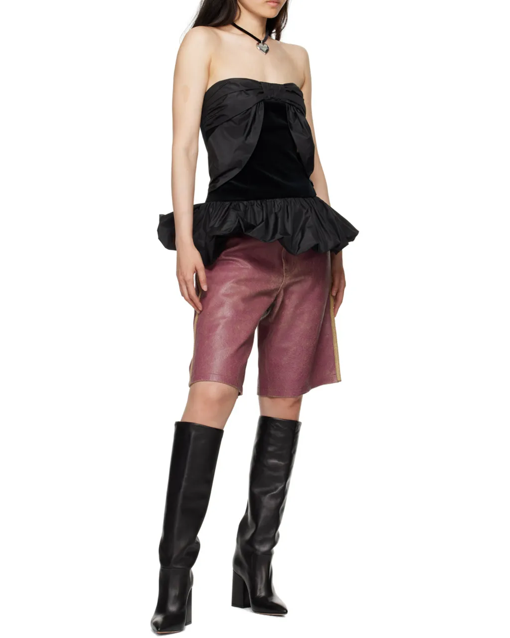 Paris Texas Anja Pointed-Toe Knee-High Boots