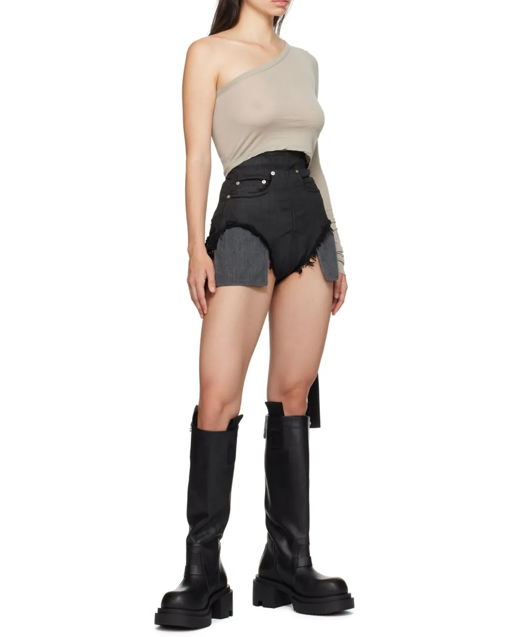 Rick Owens Drkshdw Ziggy Cropped Top