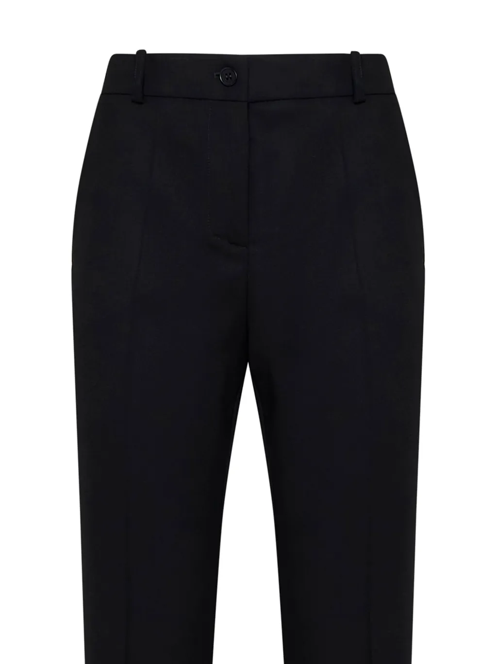 Medium And High Waist Slim-Fitting Straight Pants
