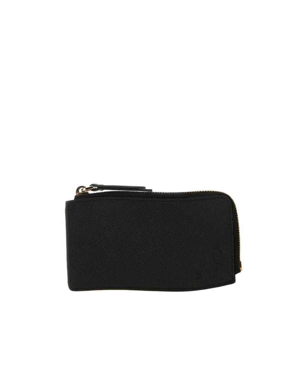 Boyy Logo Detailed Cuvered-Edge Zipped Cardholder
