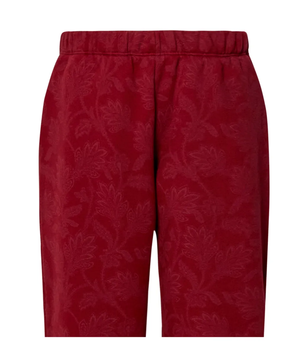 Elastic Waist Paisley Printed Sweatpants