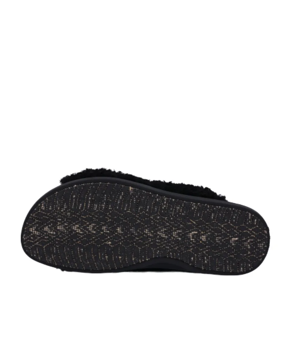 Marni Buckle Detailed Fluffy Sandals