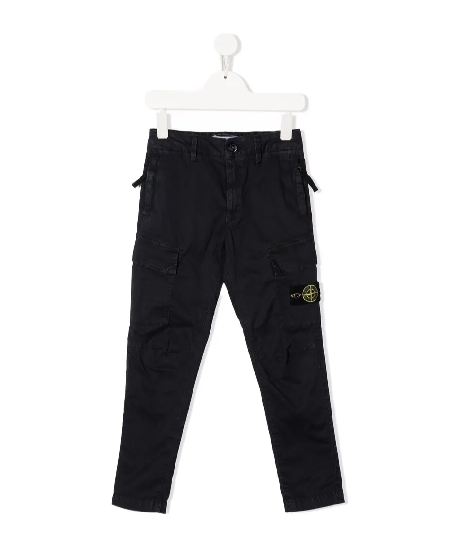 Side Logo-Patch Trousers