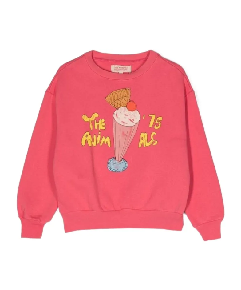 Crew Neck Printed Sweatshirt