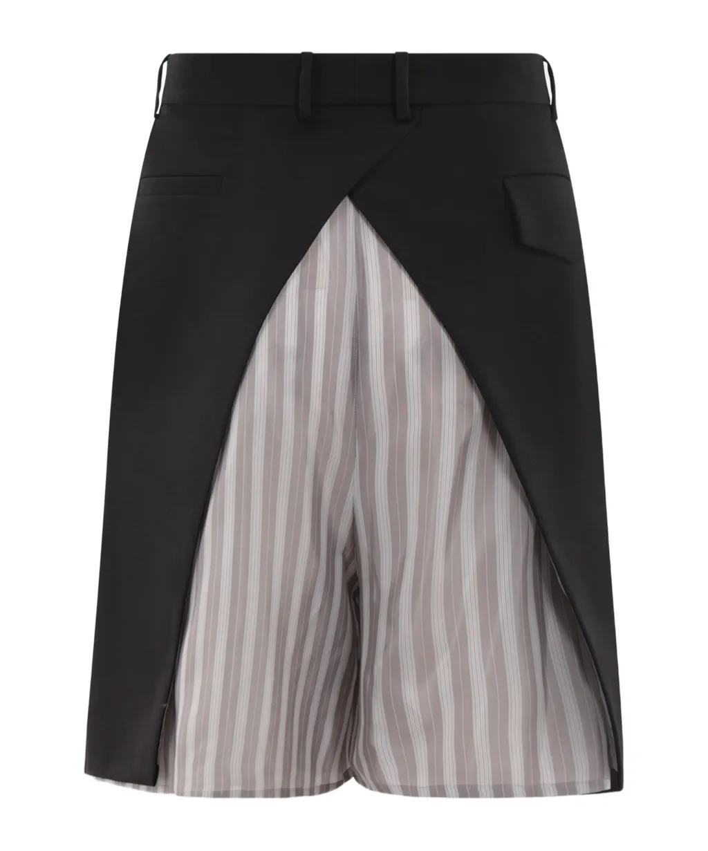Tidan Layered Twill Shorts