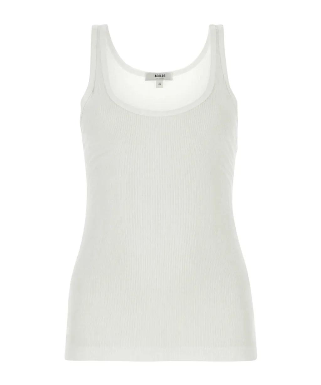 Agolde Sleeveless Straight Hem Tank Top
