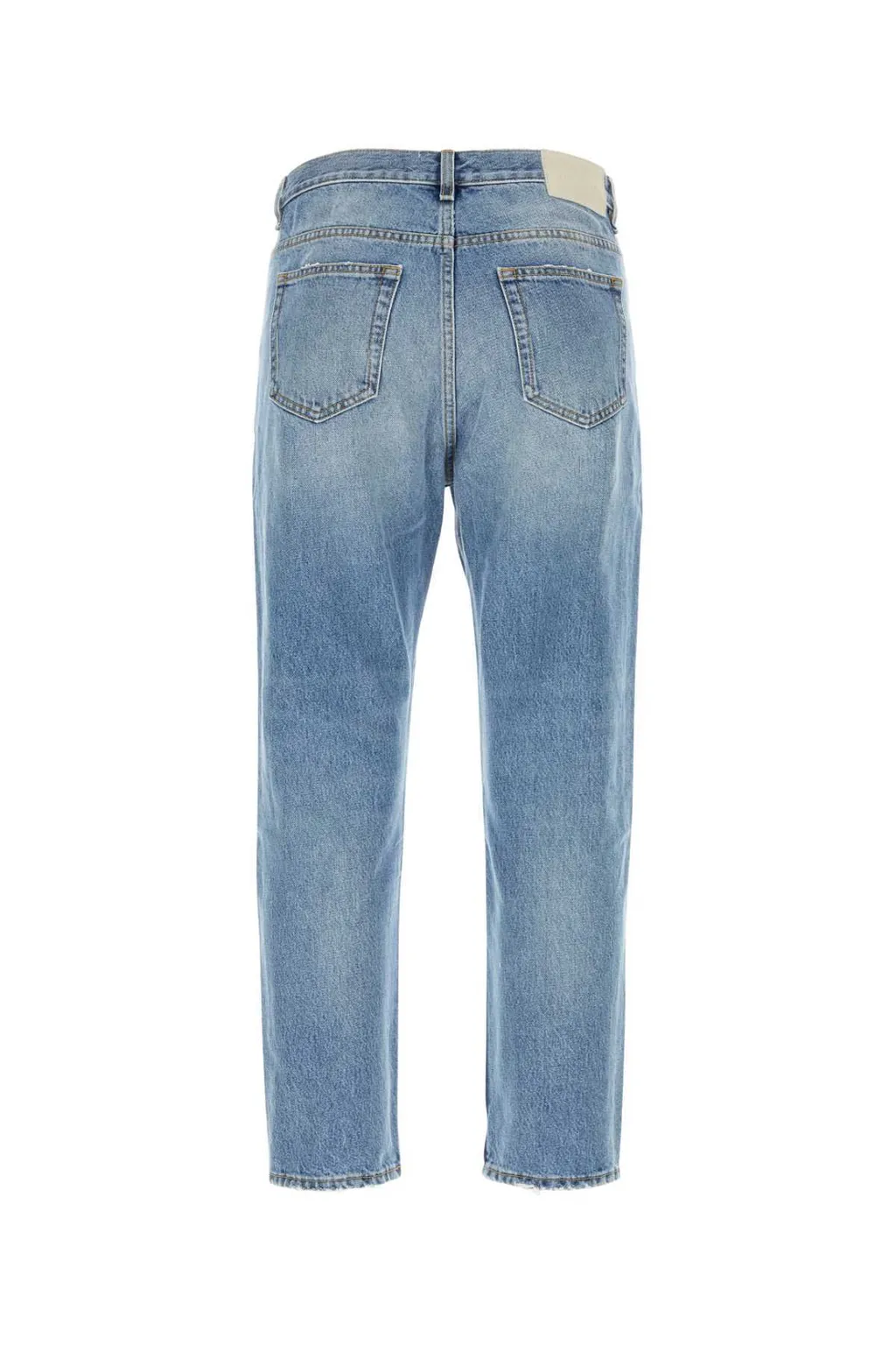 Mid-Rise Straight-Leg Jeans