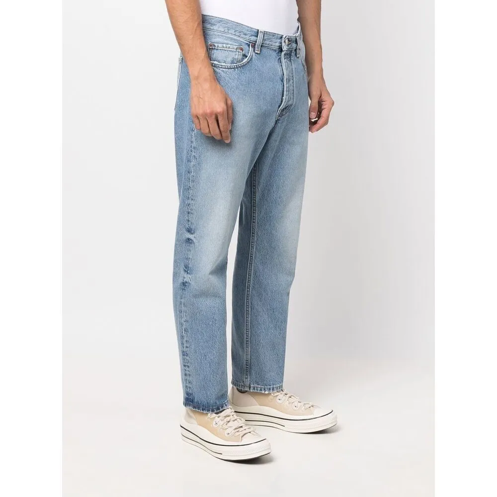 Mid-Rise Straight-Leg Jeans