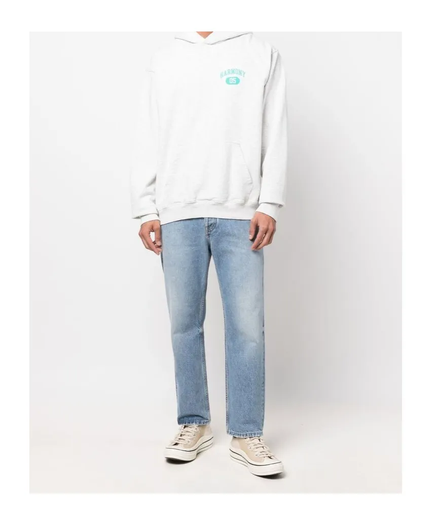 Mid-Rise Straight-Leg Jeans