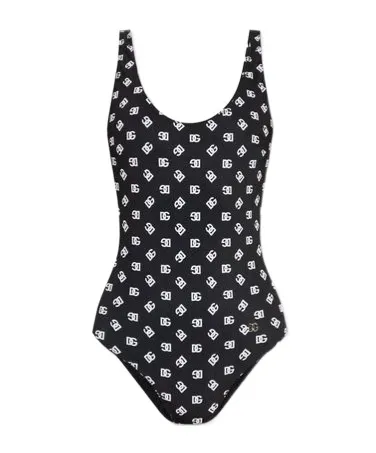 Dolce & Gabbana Dg Logo Printed One-Piece Racing Swimsuit