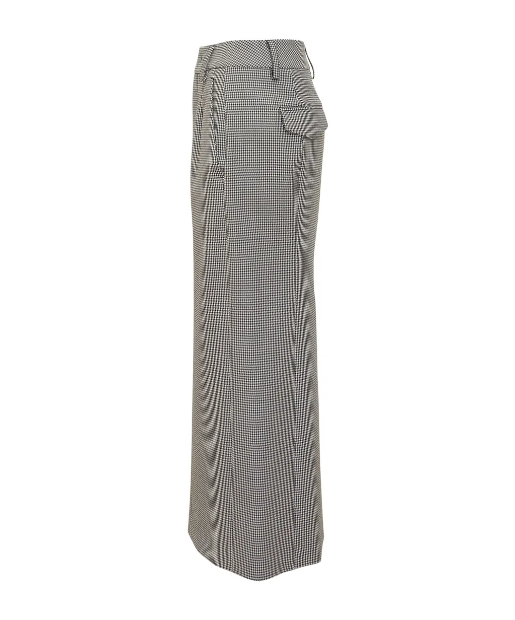 The Seafarer Houndstooth Pencil Skirt