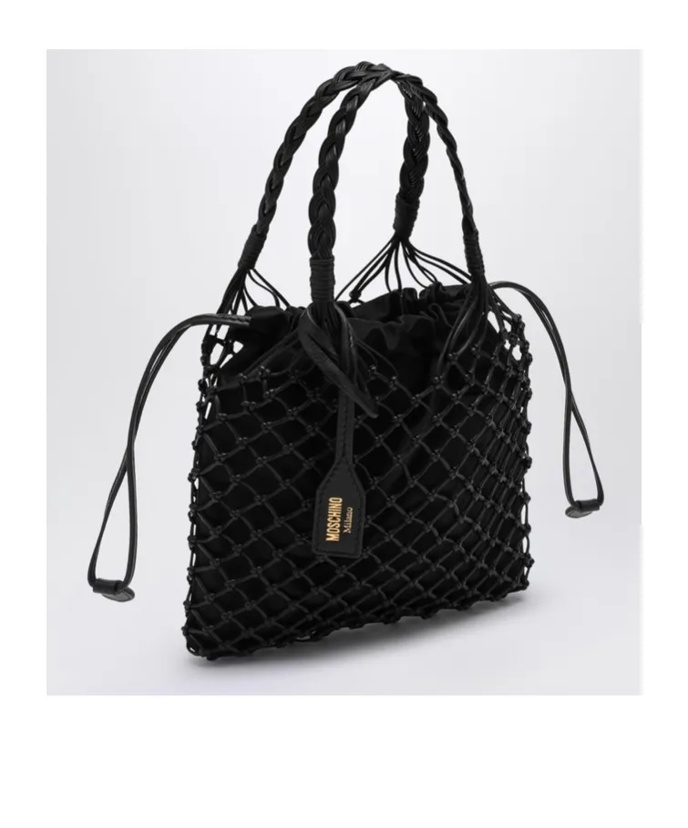 Handbag With Woven Handle