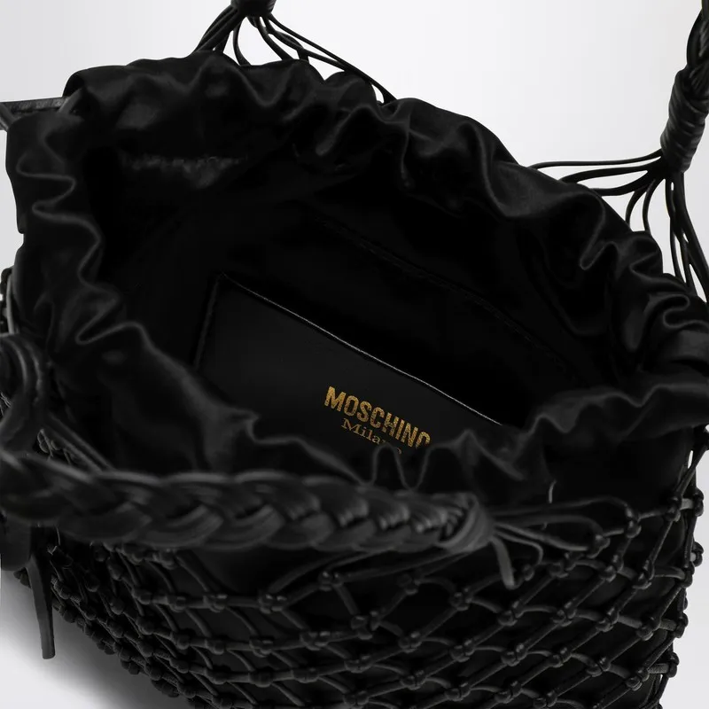 Handbag With Woven Handle