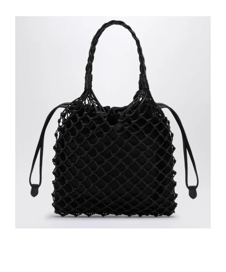 Handbag With Woven Handle
