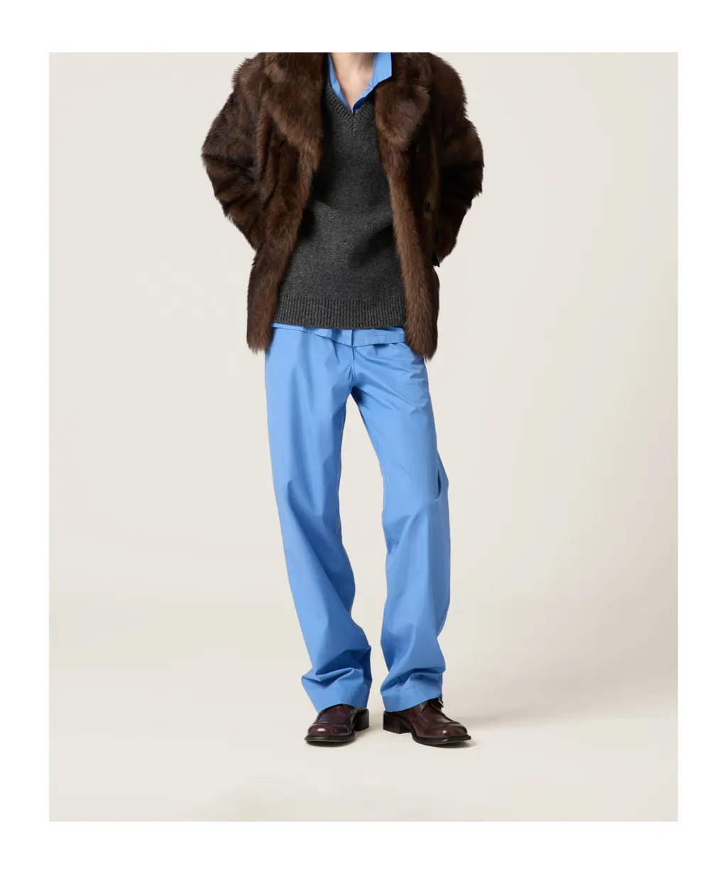 Miu Miu Long-Sleeved V-Neck Knitted Jumper