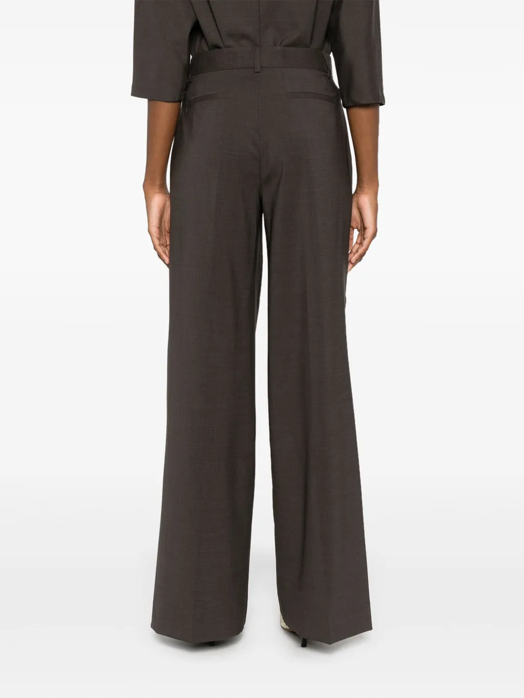 P.A.R.O.S.H. Mid-Rise Wide-Leg Pants