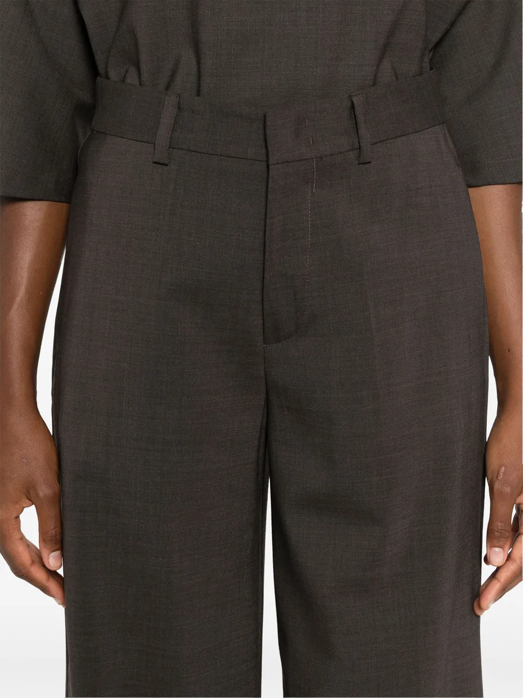 P.A.R.O.S.H. Mid-Rise Wide-Leg Pants